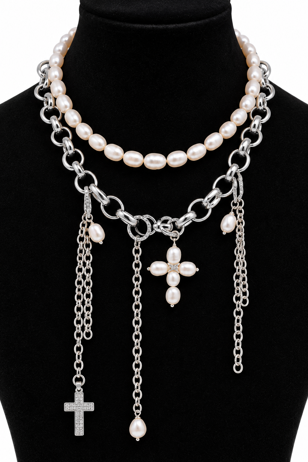 COLLAR PLATA CRUZ
