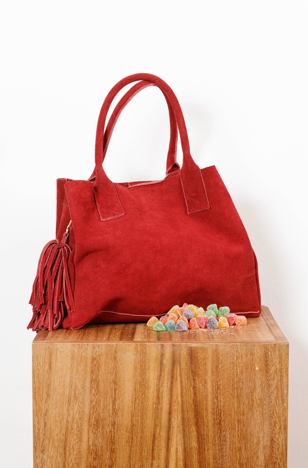 BOLSO DE PIEL TASSEL