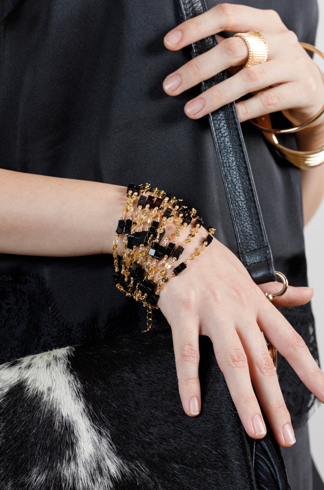 BRAZALETE ONIX CUADRADO