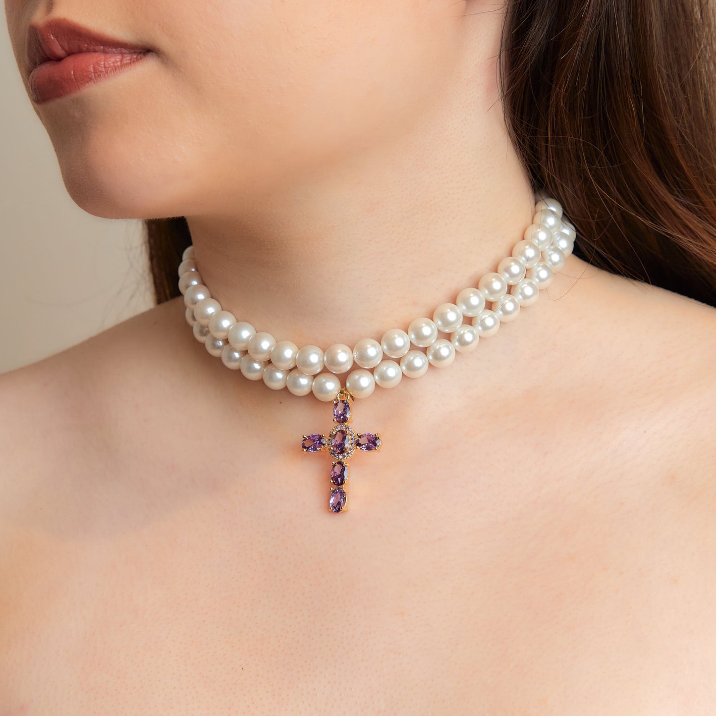 CHOKER DOBLE GIGI CRUZ POMERANIA