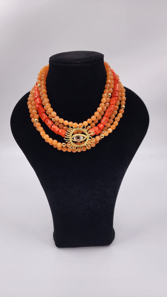 COLLAR CORAL BOHEMIO