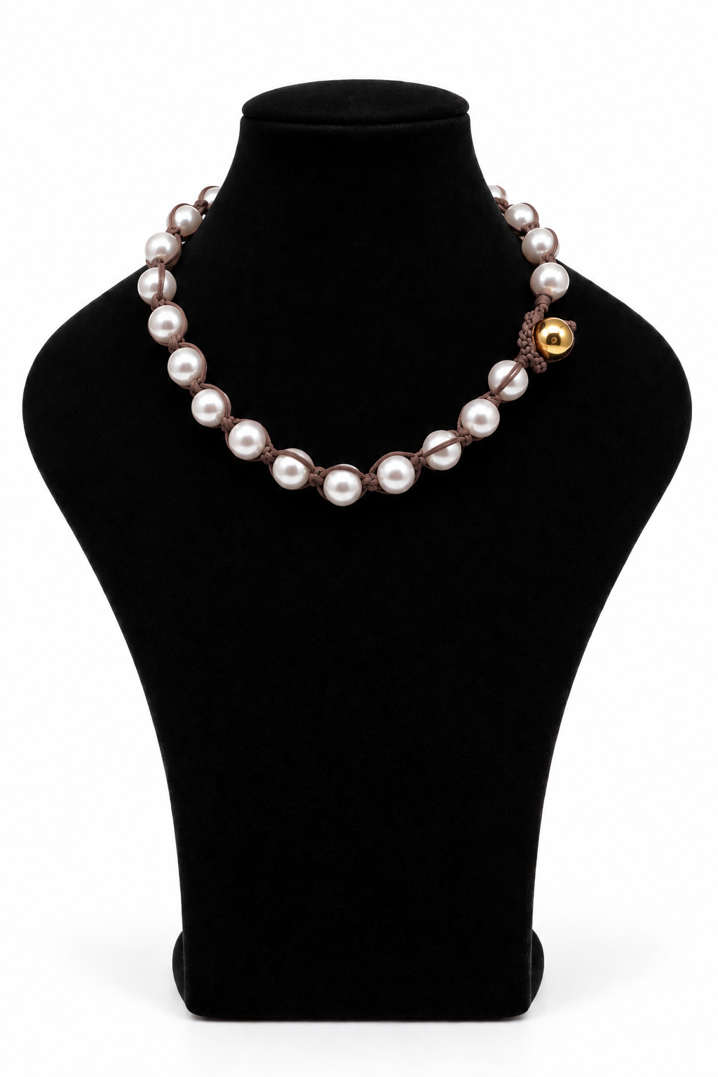 COLLAR TEJIDO PERLAS