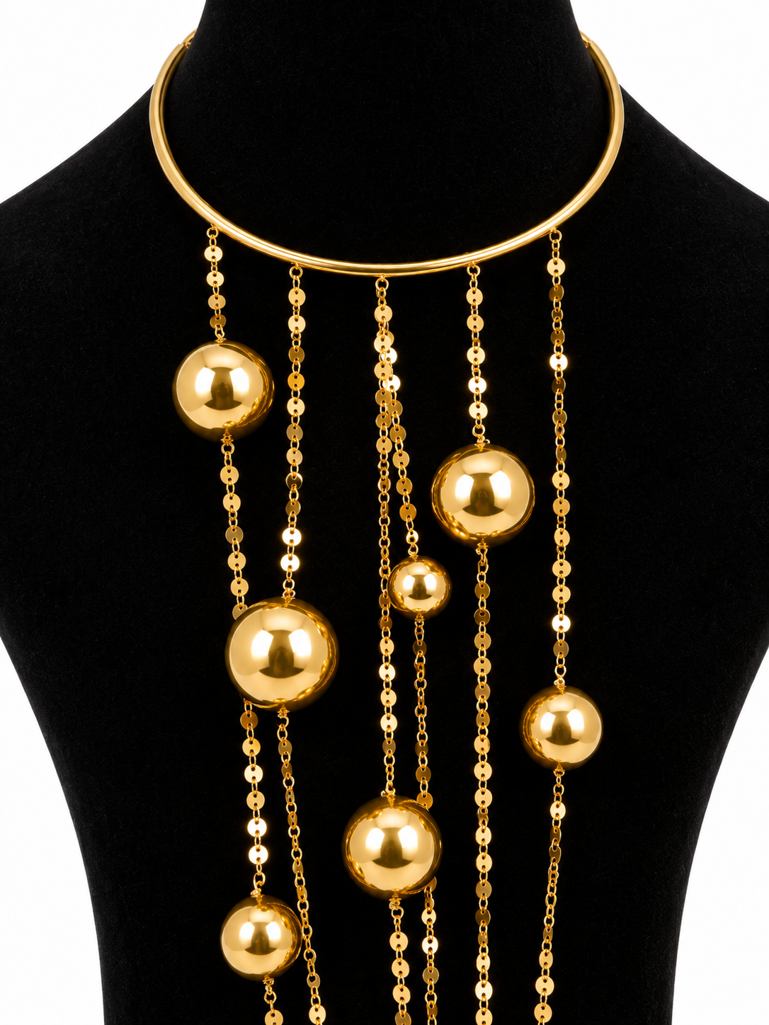 COLLAR SET AROS ESFERAS