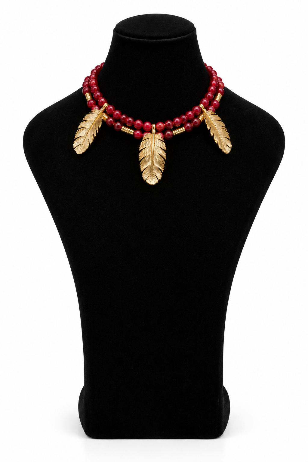SET COLLAR CON PLUMAS