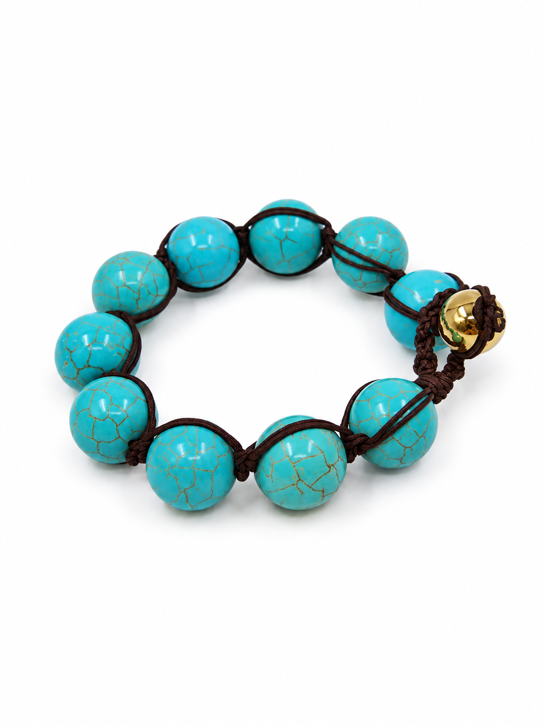 BRAZALETE TEJIDO TURQUESA
