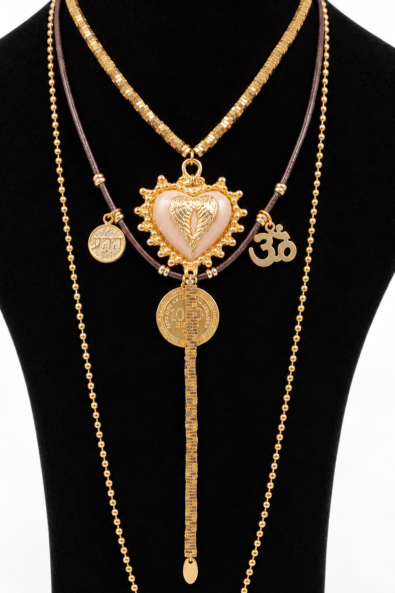 COLLAR CORAZÓN Y ESPÍRITU BOHEMIO