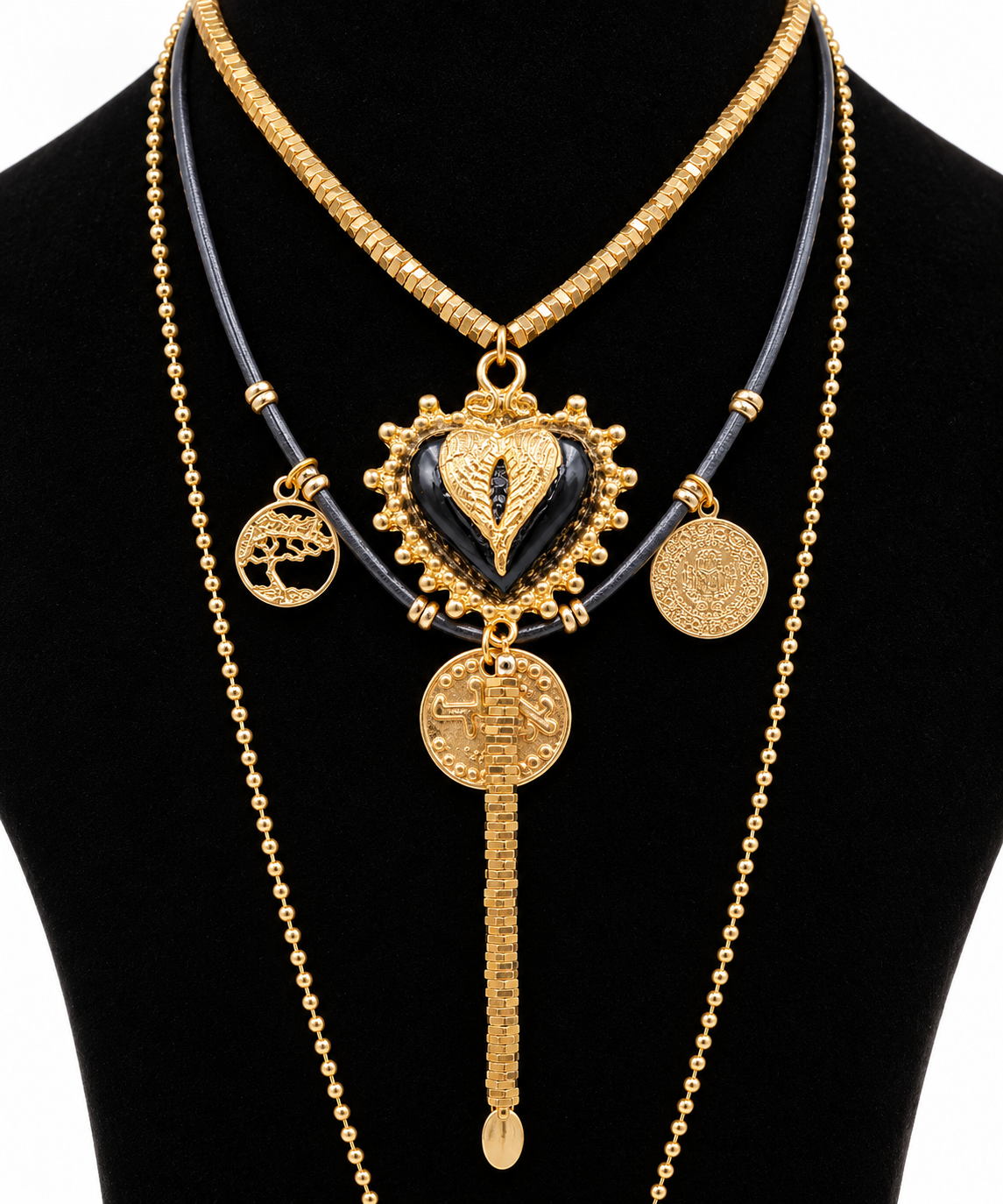 COLLAR CORAZÓN Y ESPÍRITU BOHEMIO