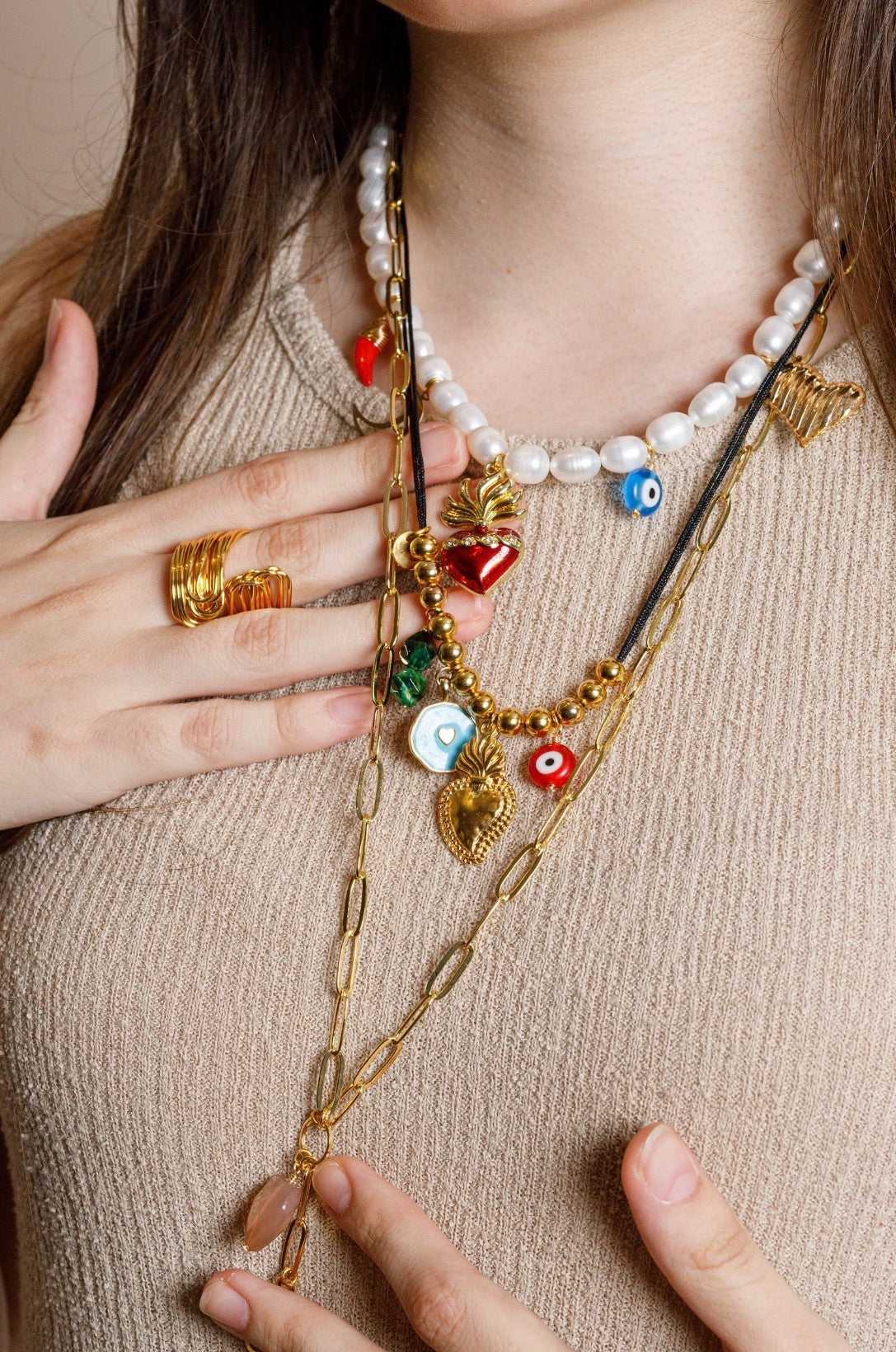 COLLAR DIJES DE COLORES