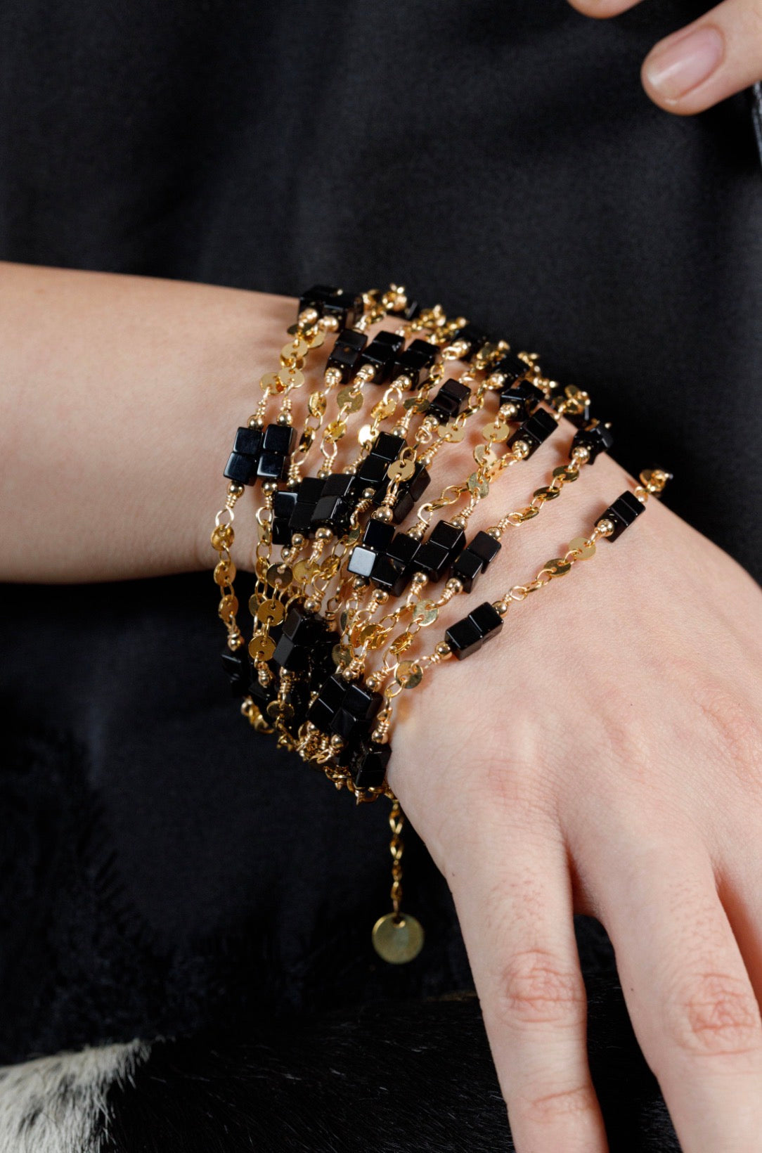 BRAZALETE ONIX CUADRADO