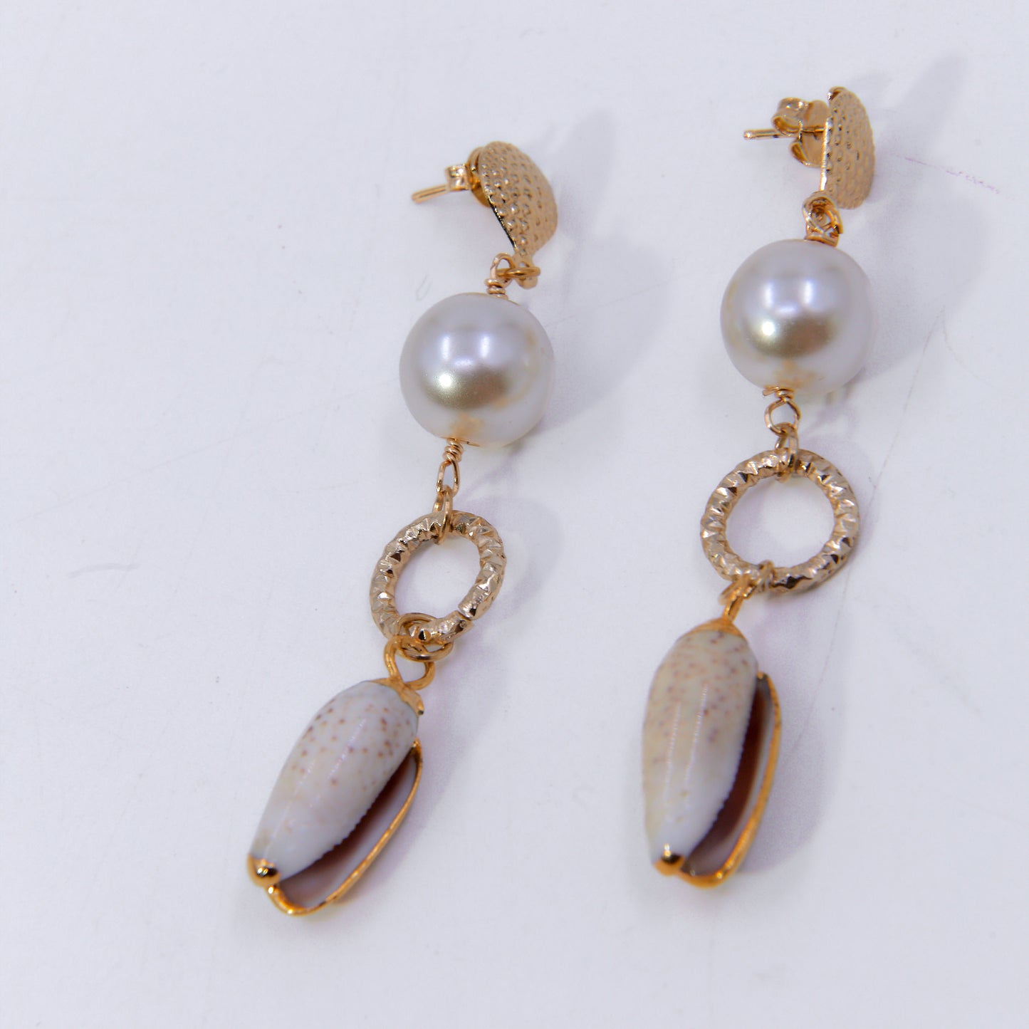 ARETES CONCHA MARINA