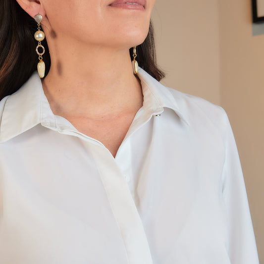 ARETES CONCHA MARINA